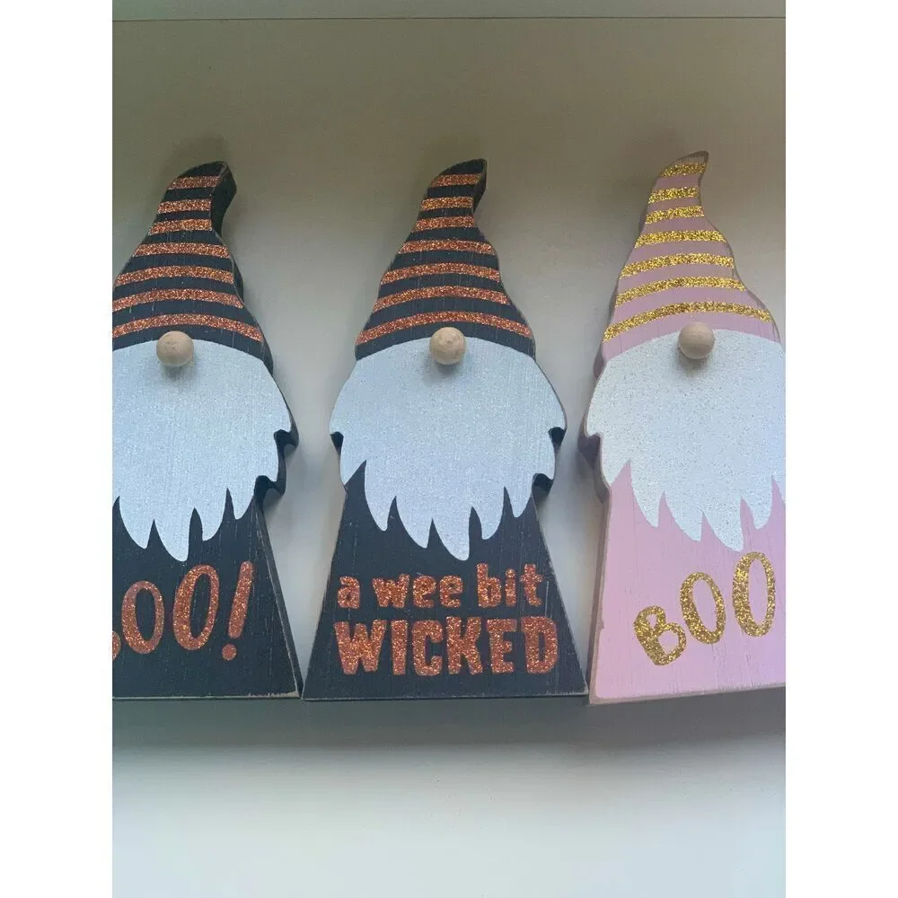 3 Halloween Gnomes